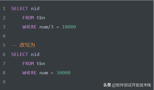 常用的SQL语句优化技巧