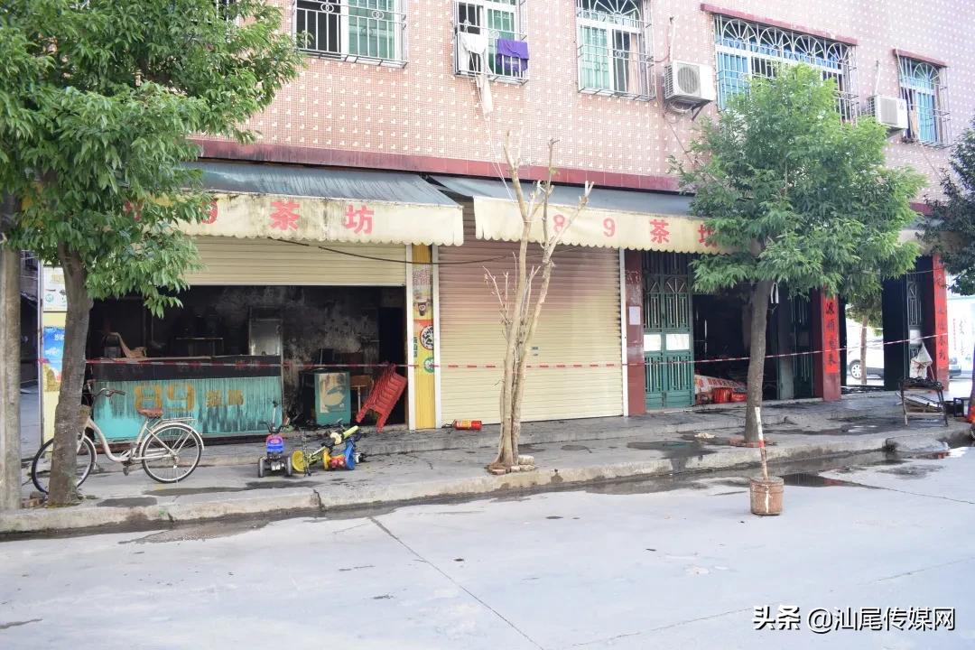 汕尾一店铺凌晨发生火灾