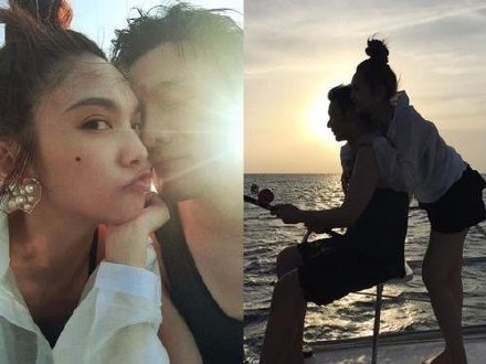 楊丞琳曬與李榮浩背影照，依偎老公肩膀超甜蜜，楊丞琳直呼想媽媽