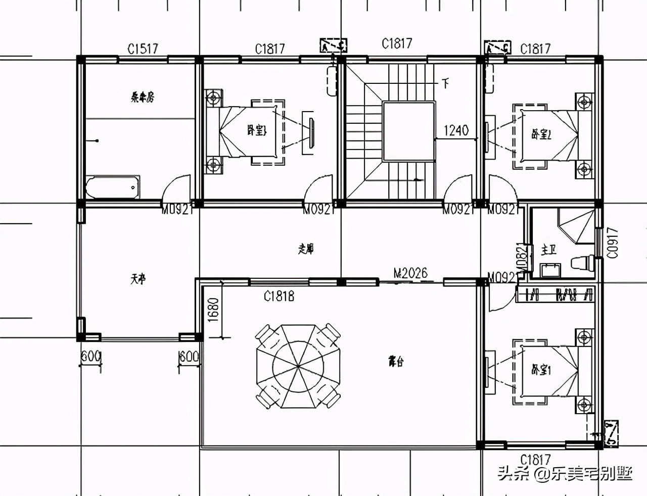 鄉下建房參考5套鄉村三層自建別墅效果圖設計圖房屋戶型圖