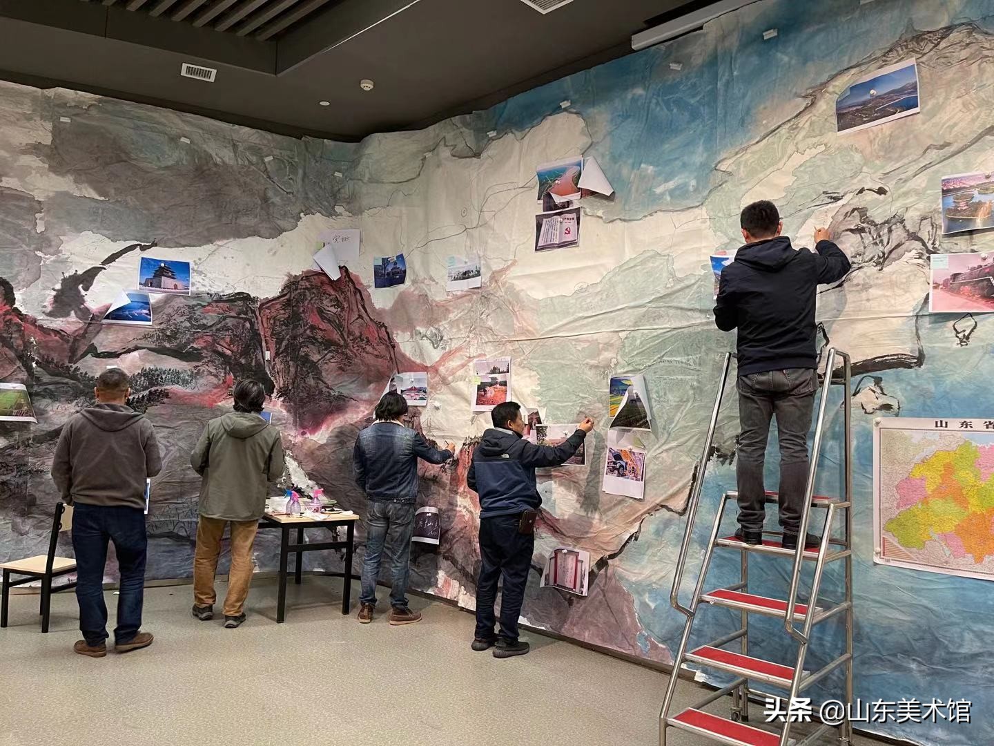 大型山东党史长卷《红色迹·忆》参展“让党旗永远飘扬——山东省建党百年主题展”