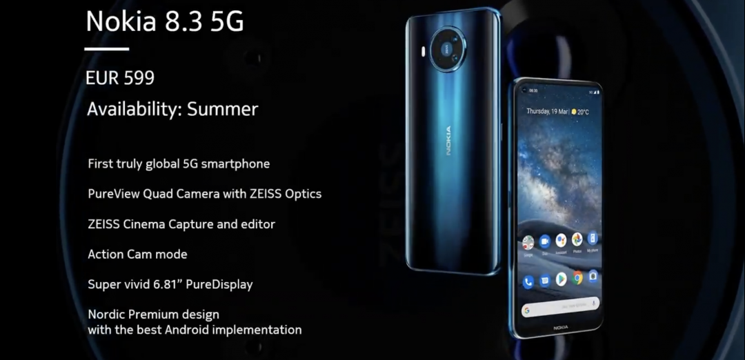 Nokia 第一款 5G 手机上宣布公布！非旗舰级市场价却涨了一倍