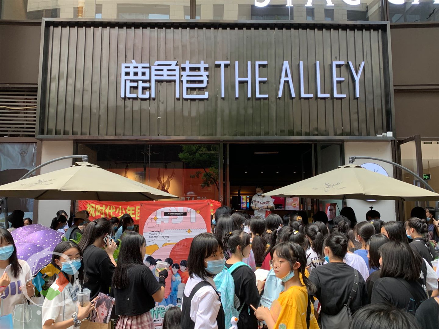 重庆奶茶店被追星族包围，门前水泄不通，都是来看谁的？