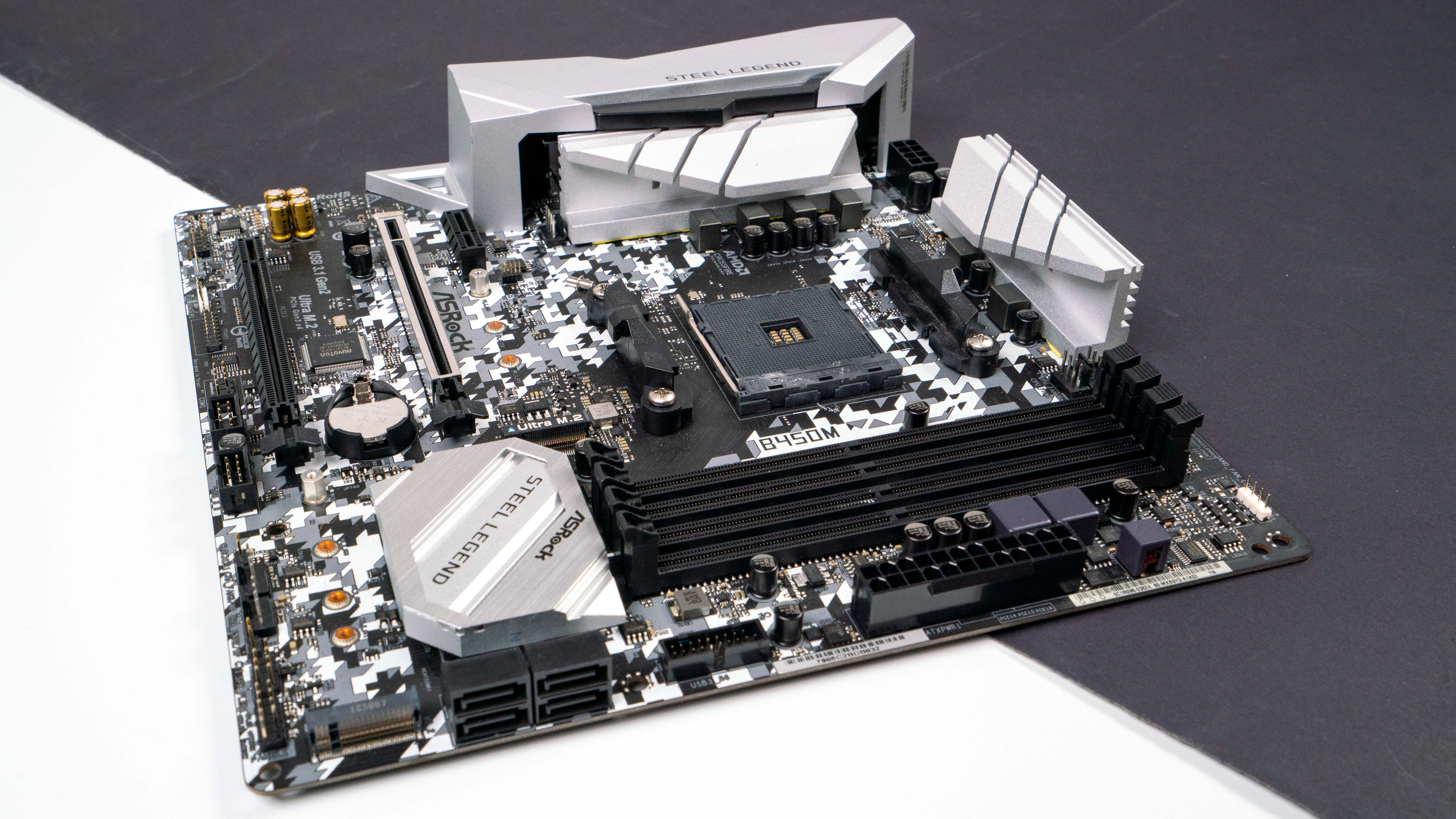 真的很能打老将华擎b450msteellegend主板