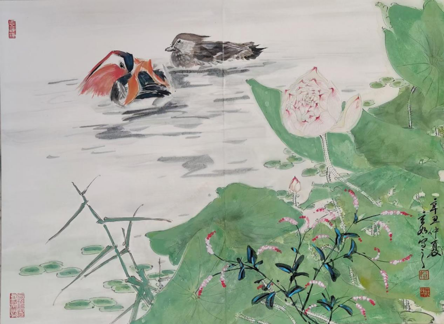 书画家蒋维刚：画笔绘行云流水河山，闪耀天地万物生命
