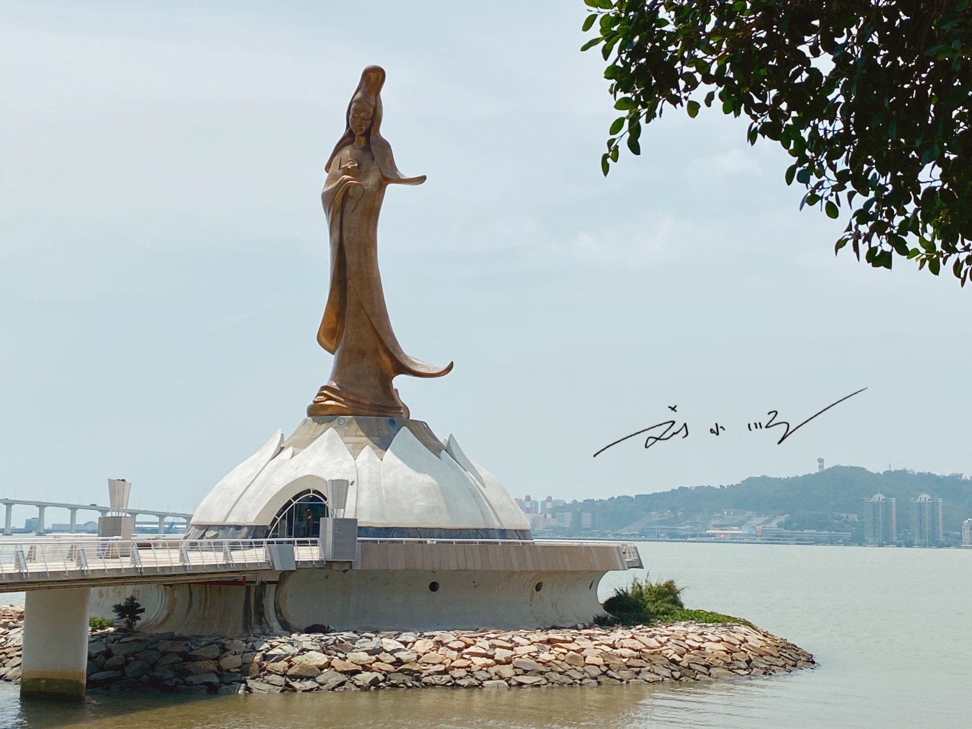 澳门海边有一尊观音像 现在已经成为澳门地标 好多游客却不知道 刘小顺 Mdeditor