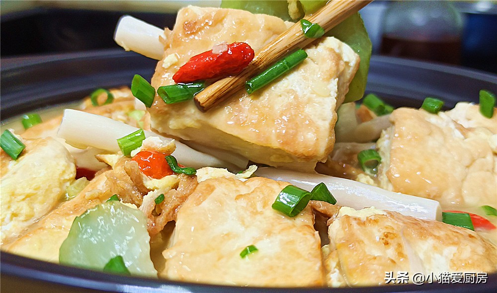 图片[3]-【丝瓜烧豆腐】做法步骤图 很适合热天吃 做法超级简单-起舞食谱网