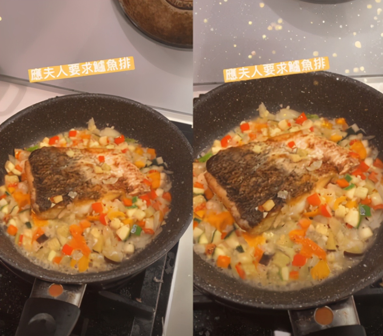 贾静雯亲自为女儿做美食，咘咘大赞妈妈厨艺，吃货模样古灵精怪