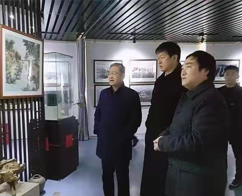 著名国画家王余根先生一行在北京进行文化艺术交流