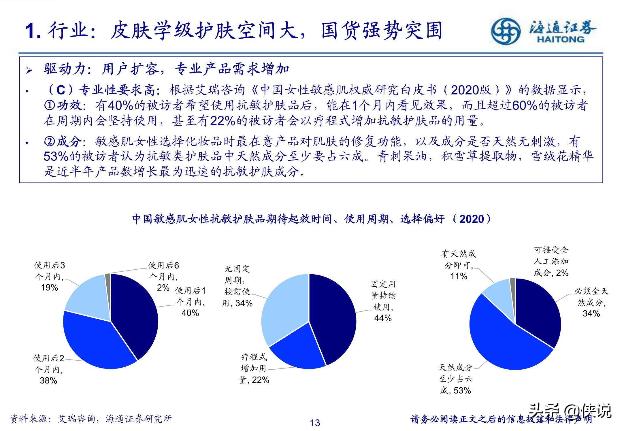 功能性护肤赛道，国货崛起的机会与挑战（海通证券）