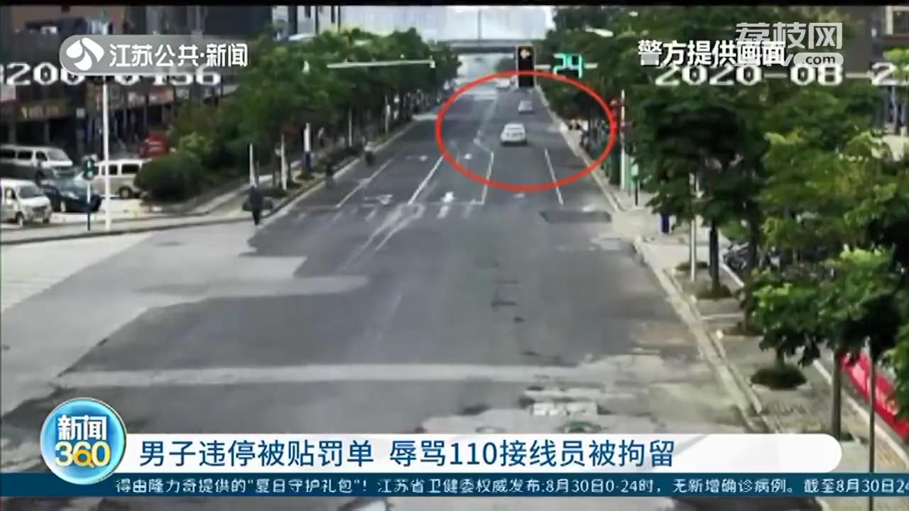 男子违停被贴罚单心怀不甘 辱骂110接线员遭拘留两日