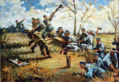 粟裕率部队打了胜仗，将缴获的宝刀宝马送给陈