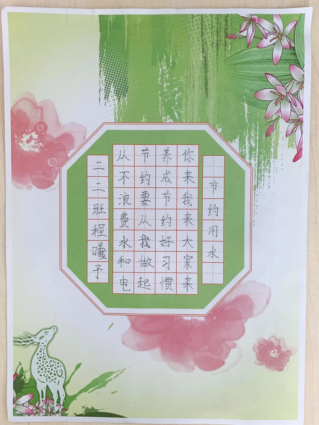 成都市双流区公兴小学节水宣传活动