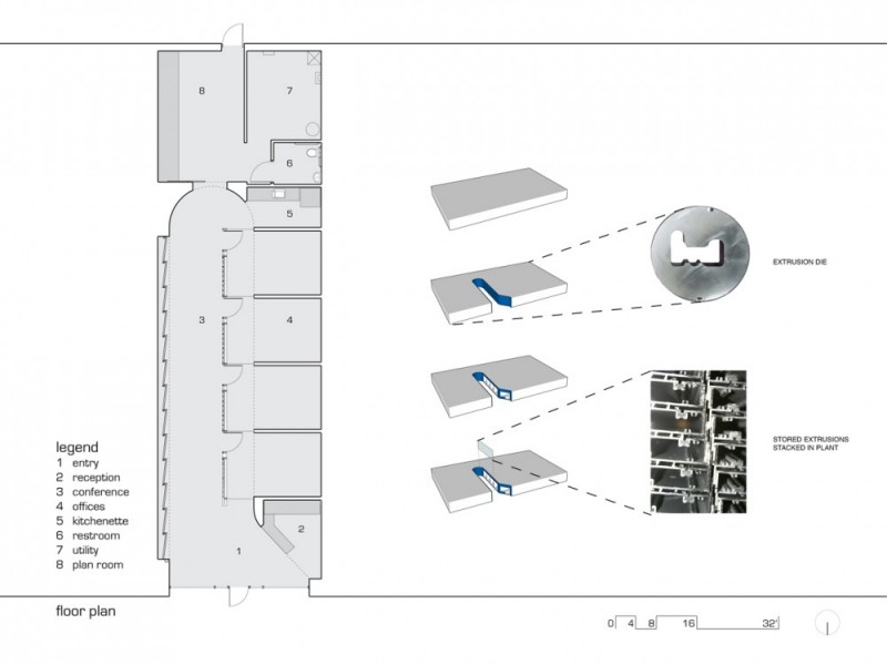 KLF建筑系统结构·纳斯达克井现代办公的室内设计