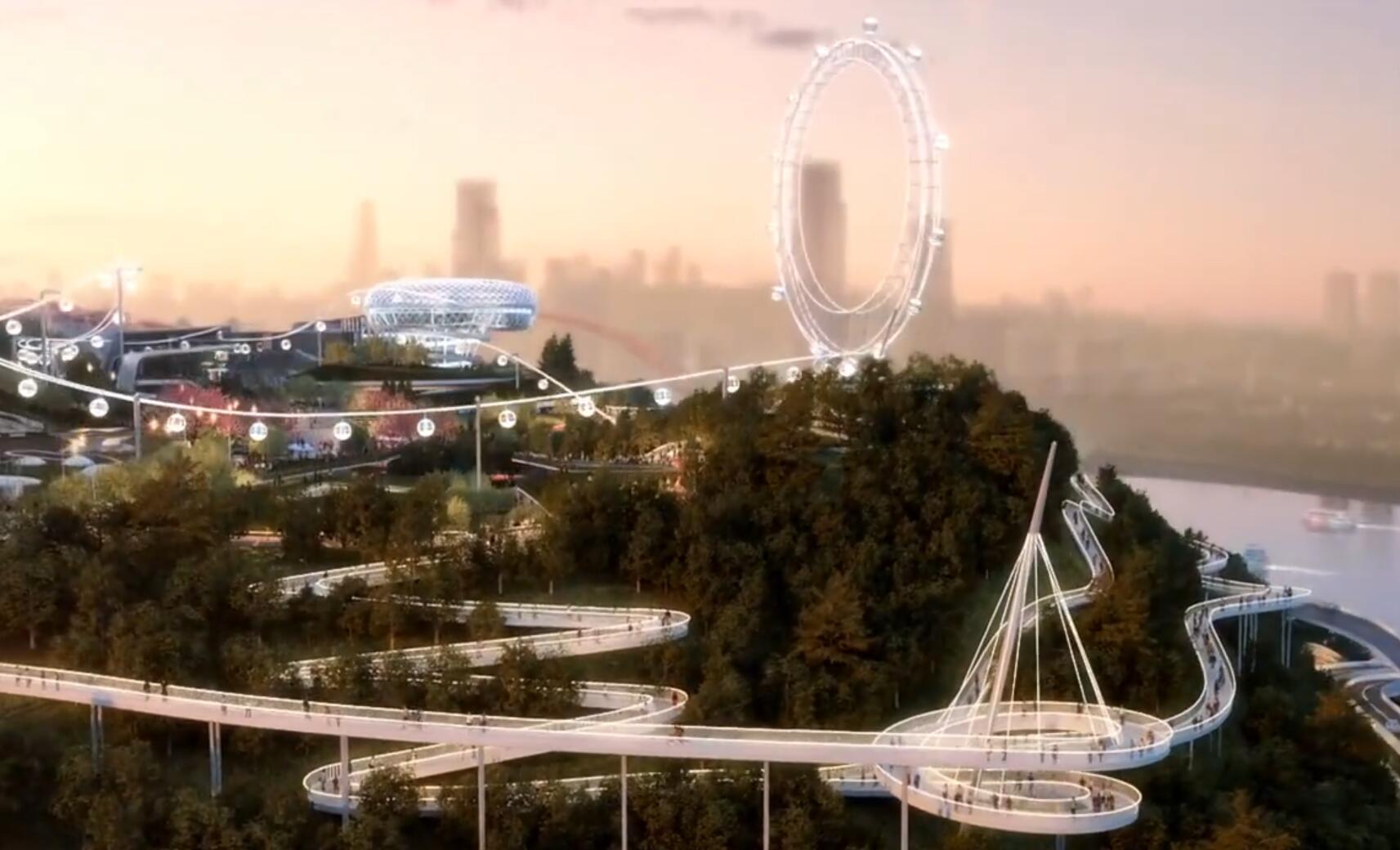 重庆游乐园王者归来：赛博朋克城市与自然生态结合，助力南岸发展