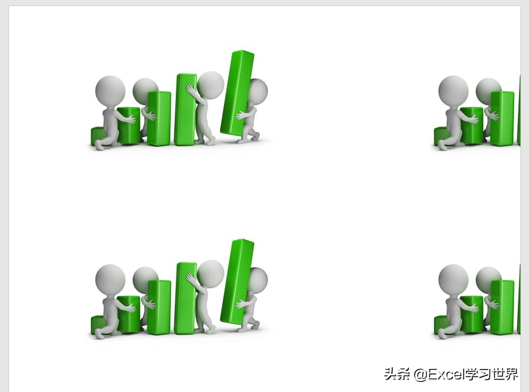 如何在 Word 中插入一整張背景圖片？圖片不要循環顯示
