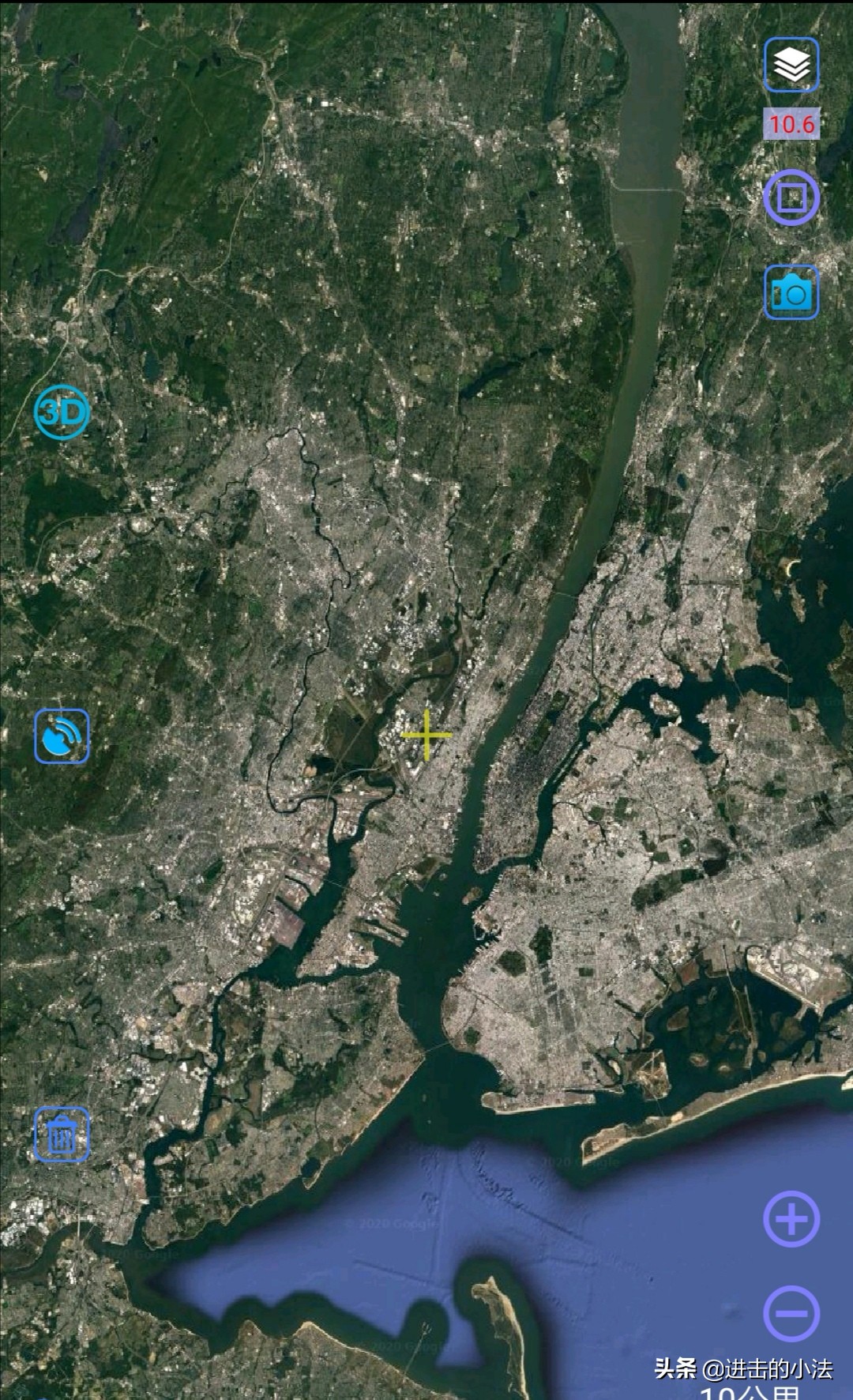 高清卫星地图带你穿越时空，看见不一样的纽约