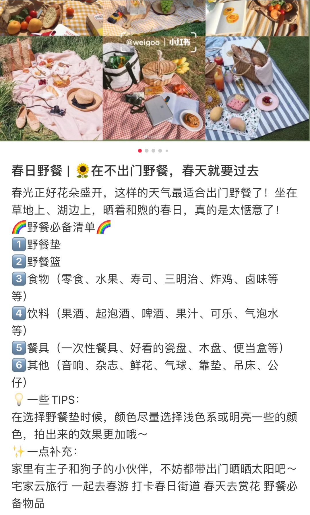 朋 友 圈 高 赞 野 餐 美 图 价 格 一 览