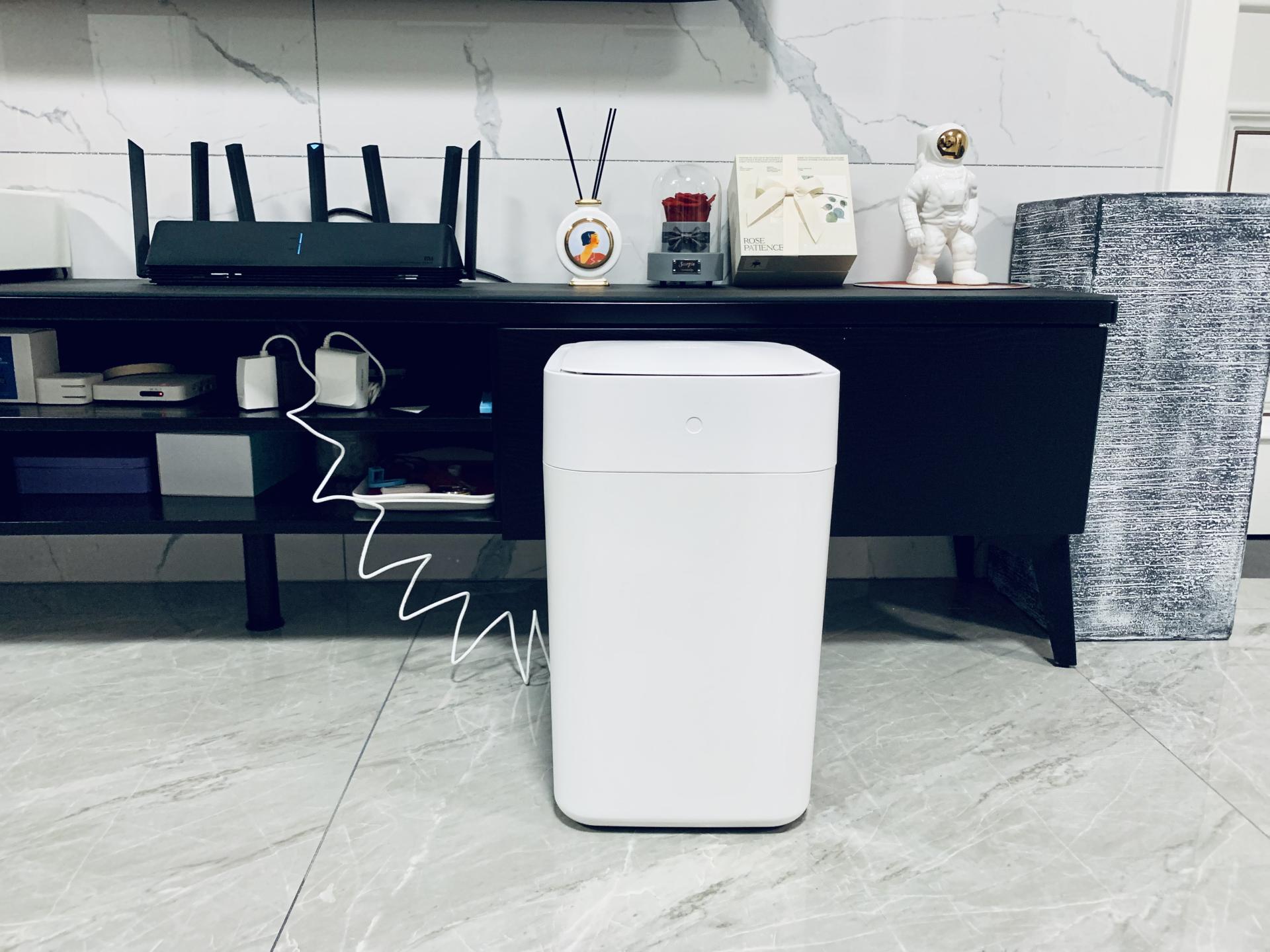 自动感应开合、打包的全智能垃圾桶开箱体验—拓牛T1智能垃圾桶
