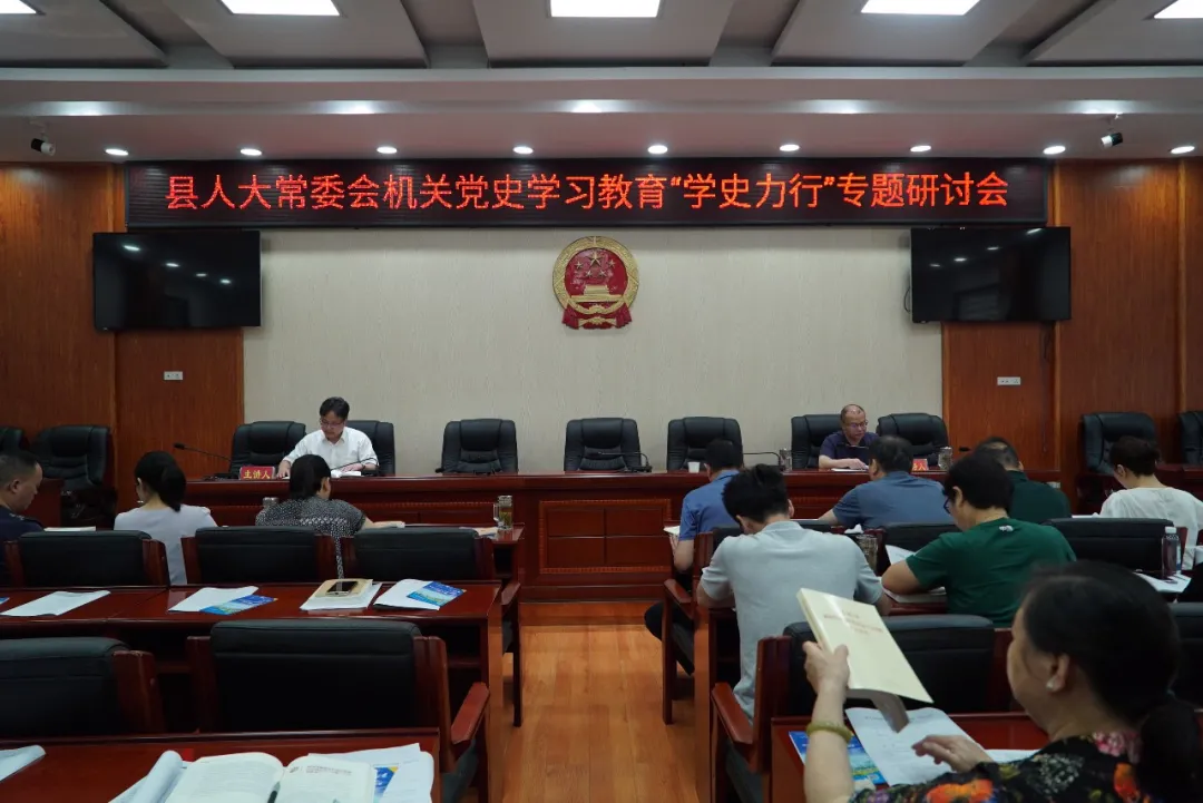 靖州苗族侗族自治县人大常委会机关开展党史学习教育“学史力行”专题学习研讨