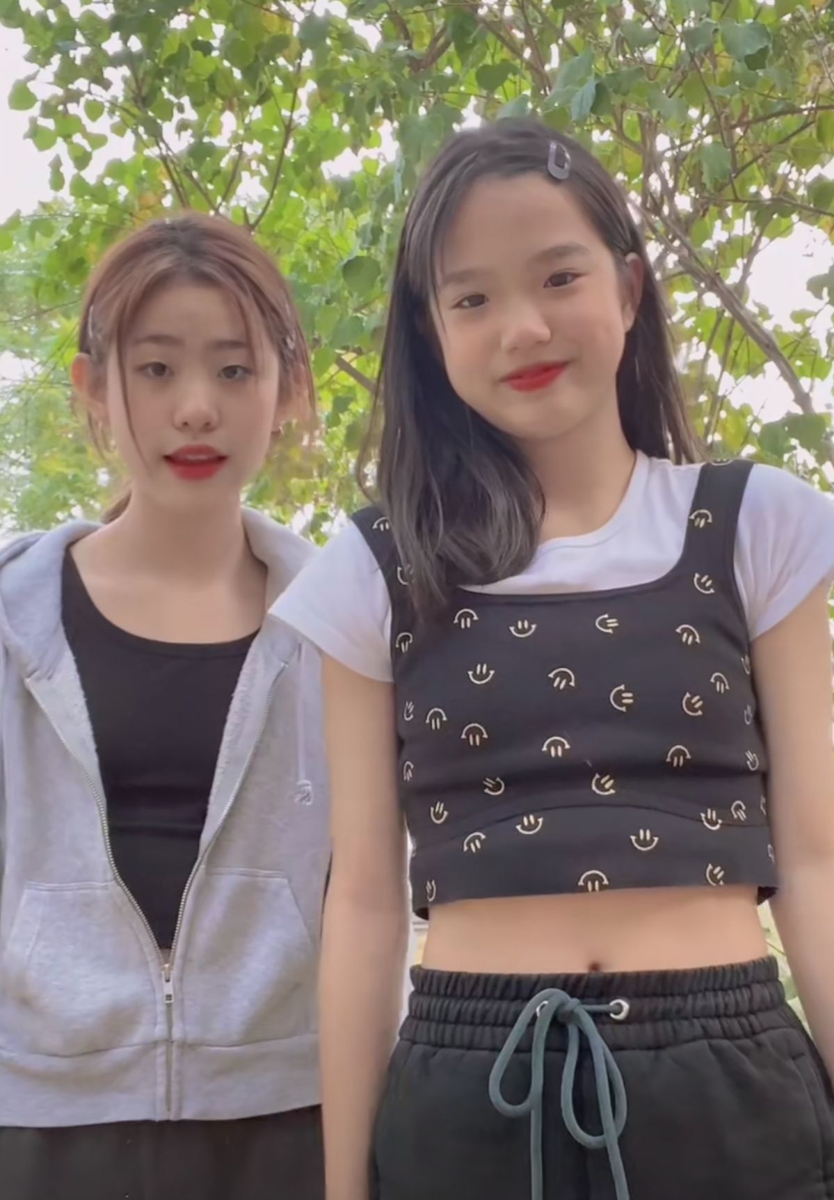 鐘麗緹二女兒穿露臍裝熱舞，動作利落女團範十足，五官立體顯高級