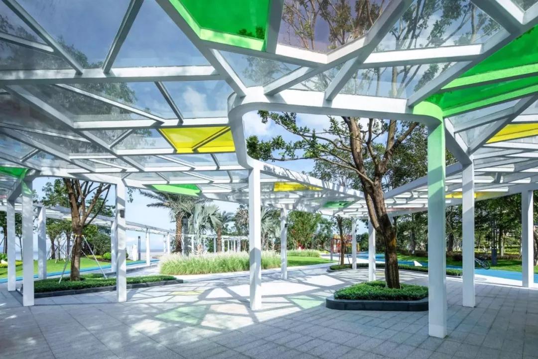 如何玩转地标式廊架?这样购物中心设计有颜又有趣关键科技感满满