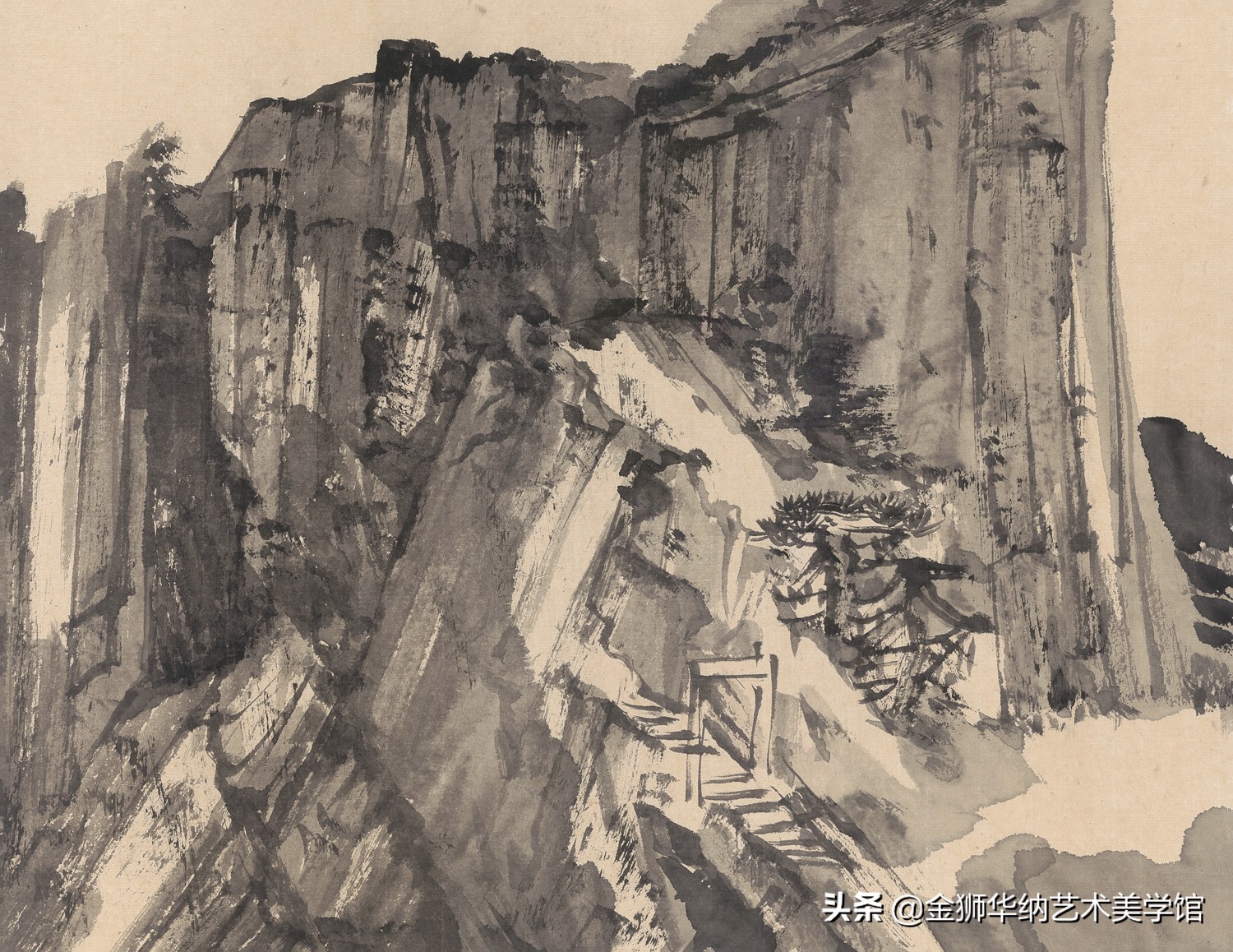 当代水墨名家王保安先生优秀作品（华山写生）赏析系列《四》