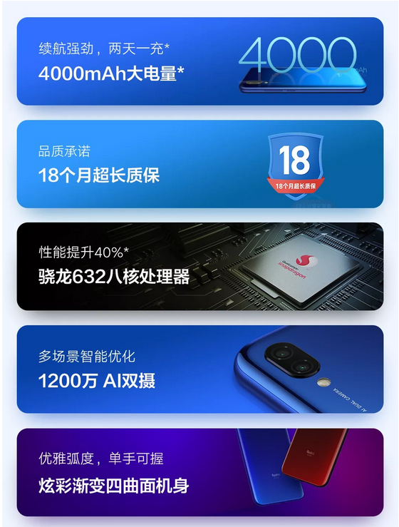 小米官网今日Redmi 7全世界先发，也有Redmi Note 7 Pro