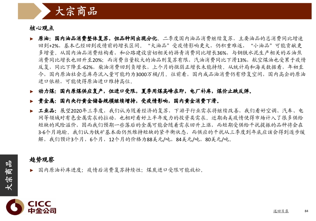 宏观经济与投资策略分析：图说中国，2020年三季度