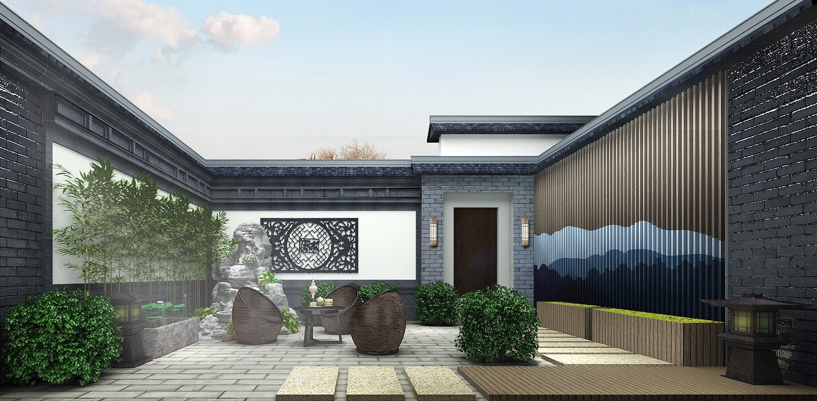 16個(gè)“中式庭院”花園設(shè)計(jì)，打造氣質(zhì)院落，樂(lè)享詩(shī)意家居