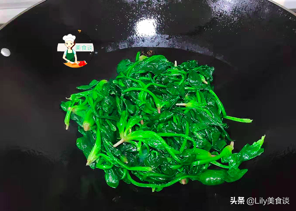 图片[8]-蒜蓉炒菠菜做法步骤图 春天吃特营养-起舞食谱网