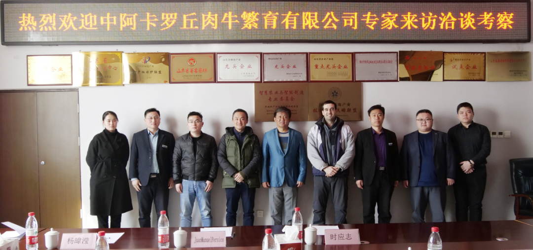 阿根廷专家团队来访胜伟，联合打造国内一流的安格斯牛推广基地
