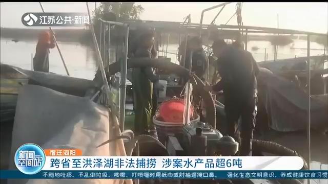 俩团伙跨省至江苏洪泽湖作案 非法捕捞芡实、螺蛳超6吨