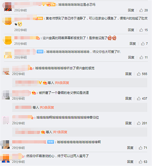 黄磊庆祝“神兽归笼”，女儿奴老爸罕见耐心告急，发文超激动