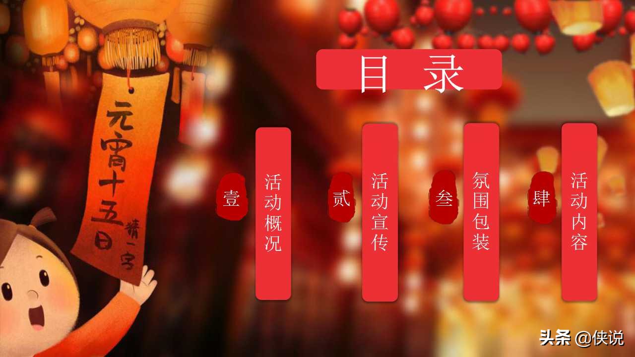 2021千灯万福喜乐元宵游园会策划PPT方案