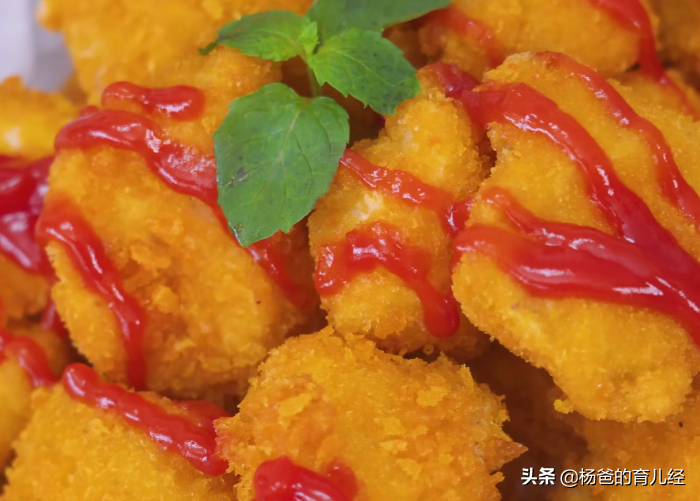 Children’s favorite crispy chicken rice flower, easy to make at home, complete in 3 steps, nutritious and delicious