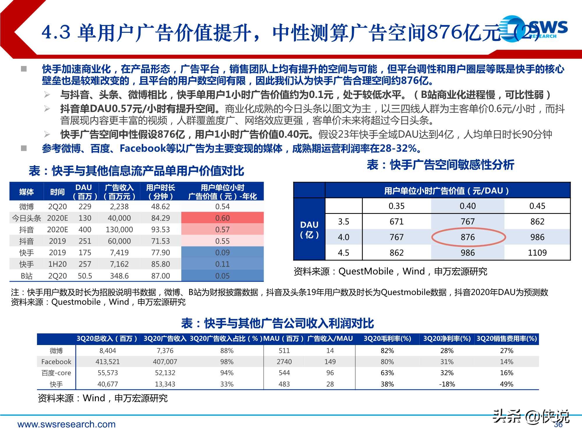 短视频行业深度：快手科技，私域筑垒，公域进军