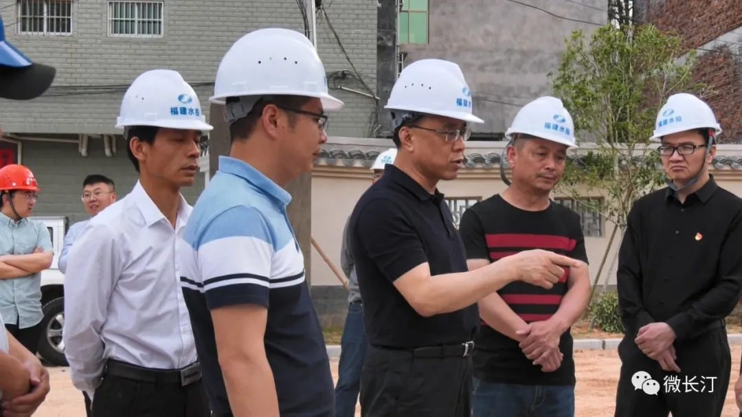 马水清调研长汀县汀江河