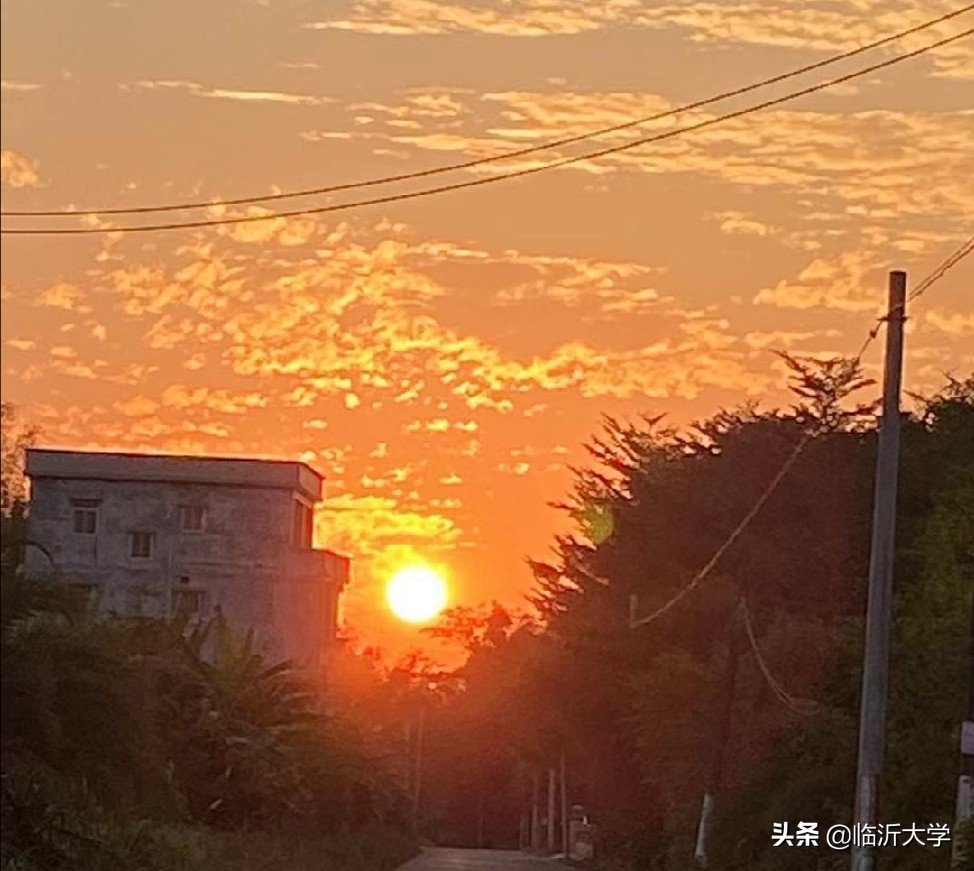 The most beautiful sky below camera lens is illuminated