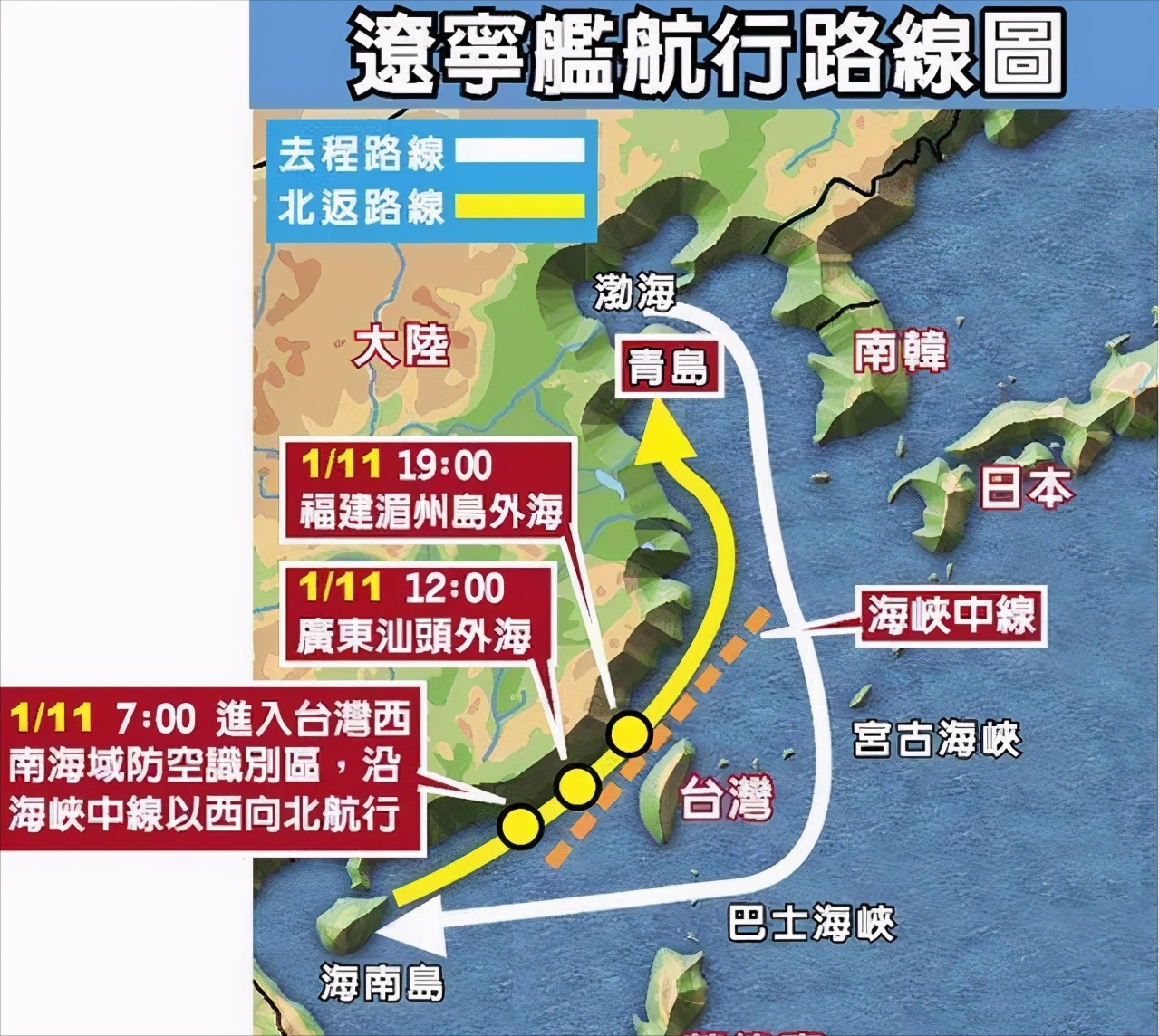 收復台灣正當其時！ 遼寧艦航母編隊繞台，既是震懾更是模擬