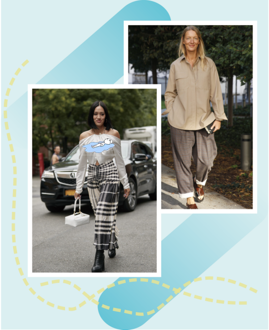 复古风今年强势来袭，款式百搭的格纹裤“卷土