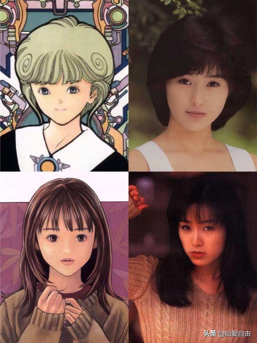 工藤静香、坂井泉水，动漫人物原型存疑，美人