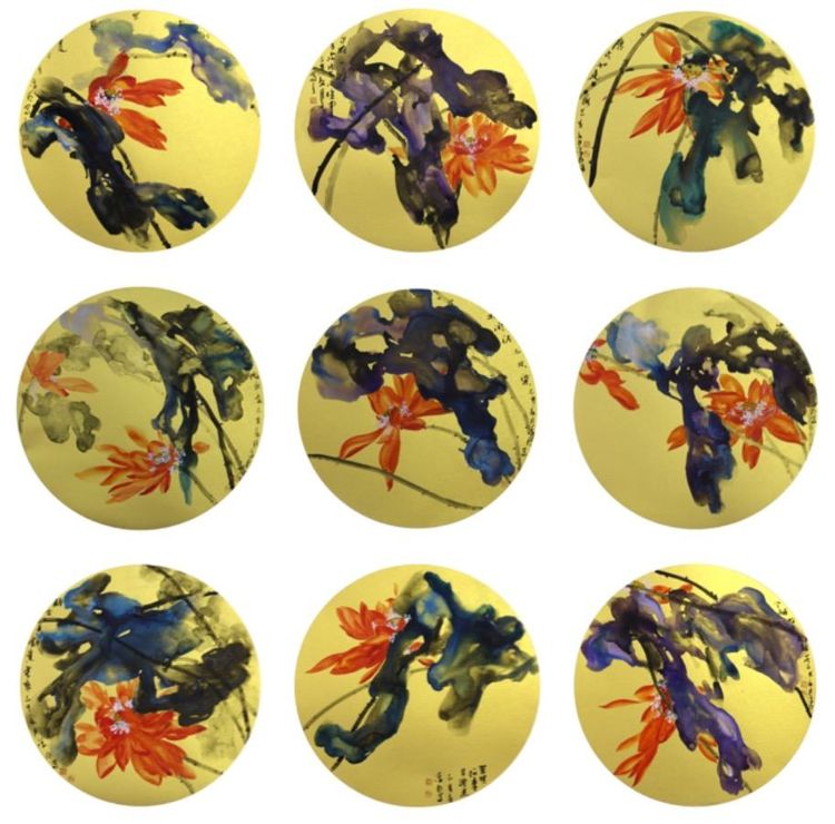 画家张圣强 字淳风 书画作品