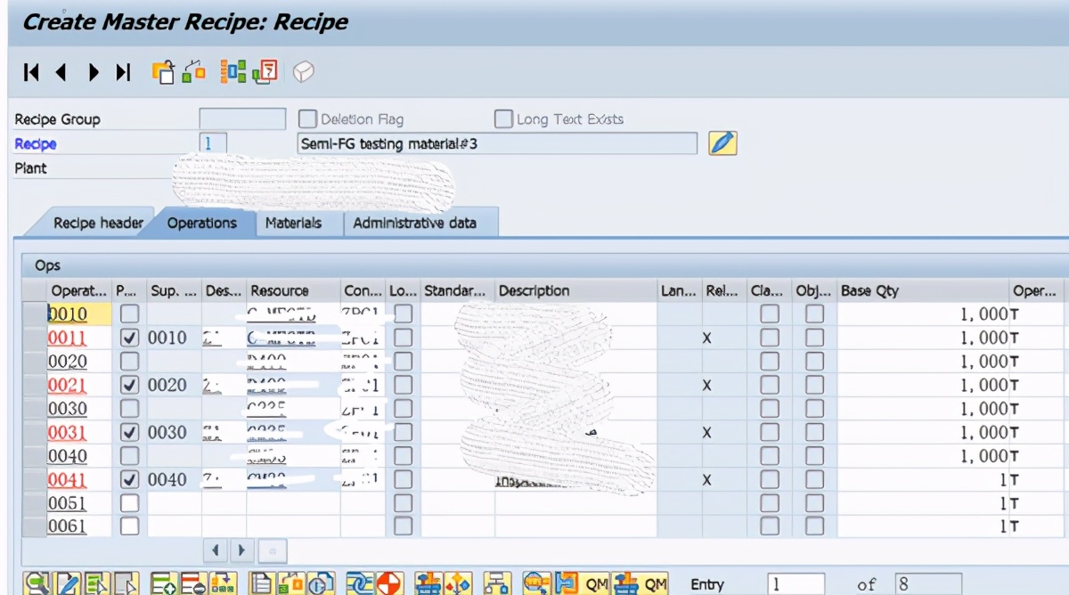 SAP PP C201使用ECR建立Recipe主資料