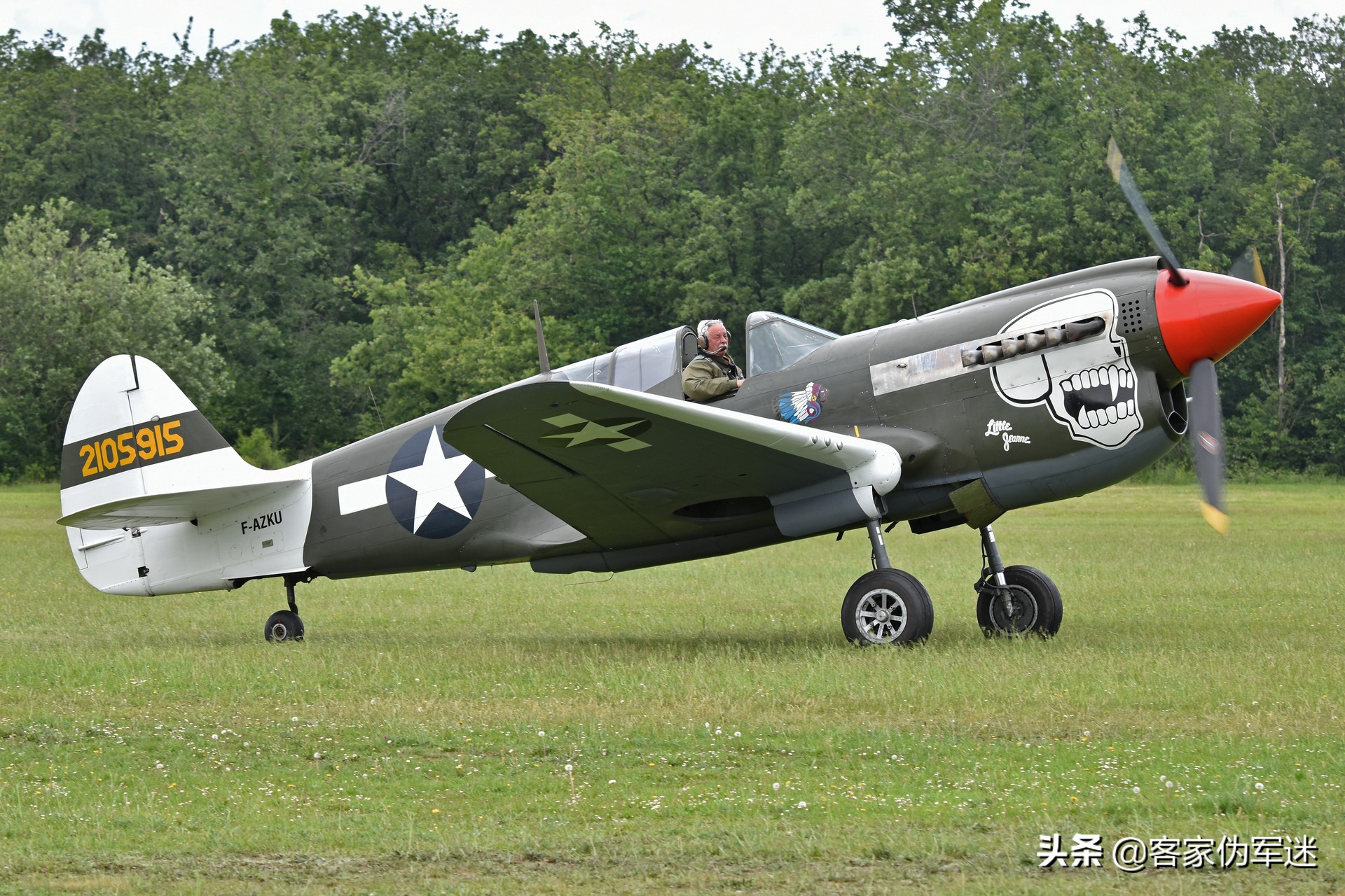 抗战时期 飞虎队的主力机种 美国p-40战斧战斗机 精美图片
