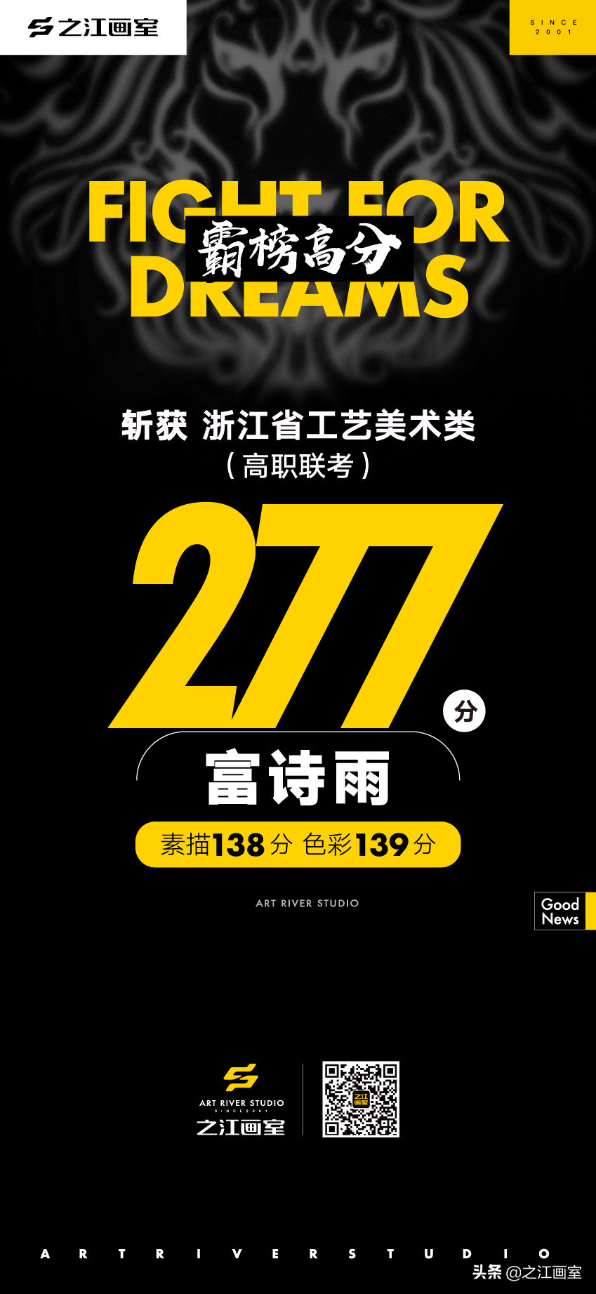 「历史突破」之江高职280以上20人，270以上68人