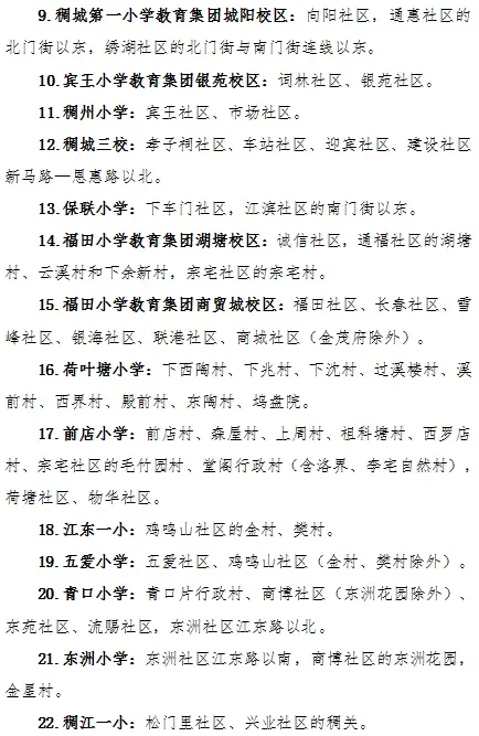 重磅！义乌市第一批公办小学、初中学区划分