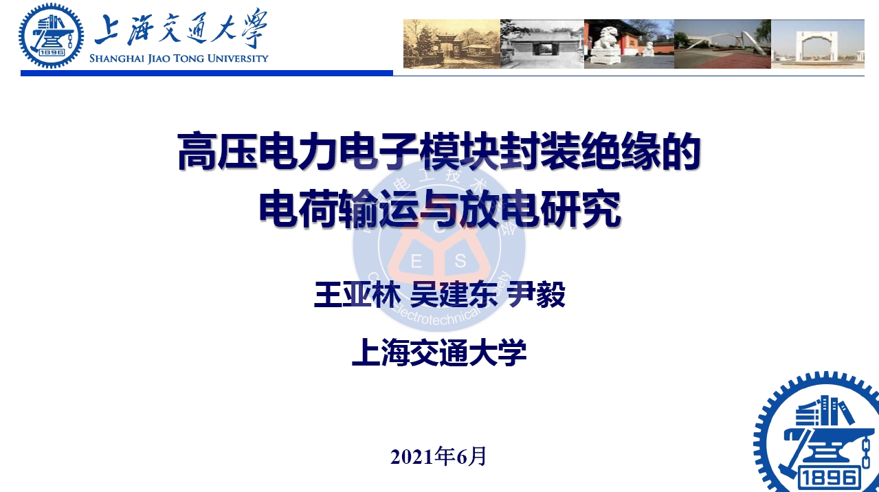 上海交大王亞林博士：高壓電力電子模塊封裝絕緣的電荷輸運與放電