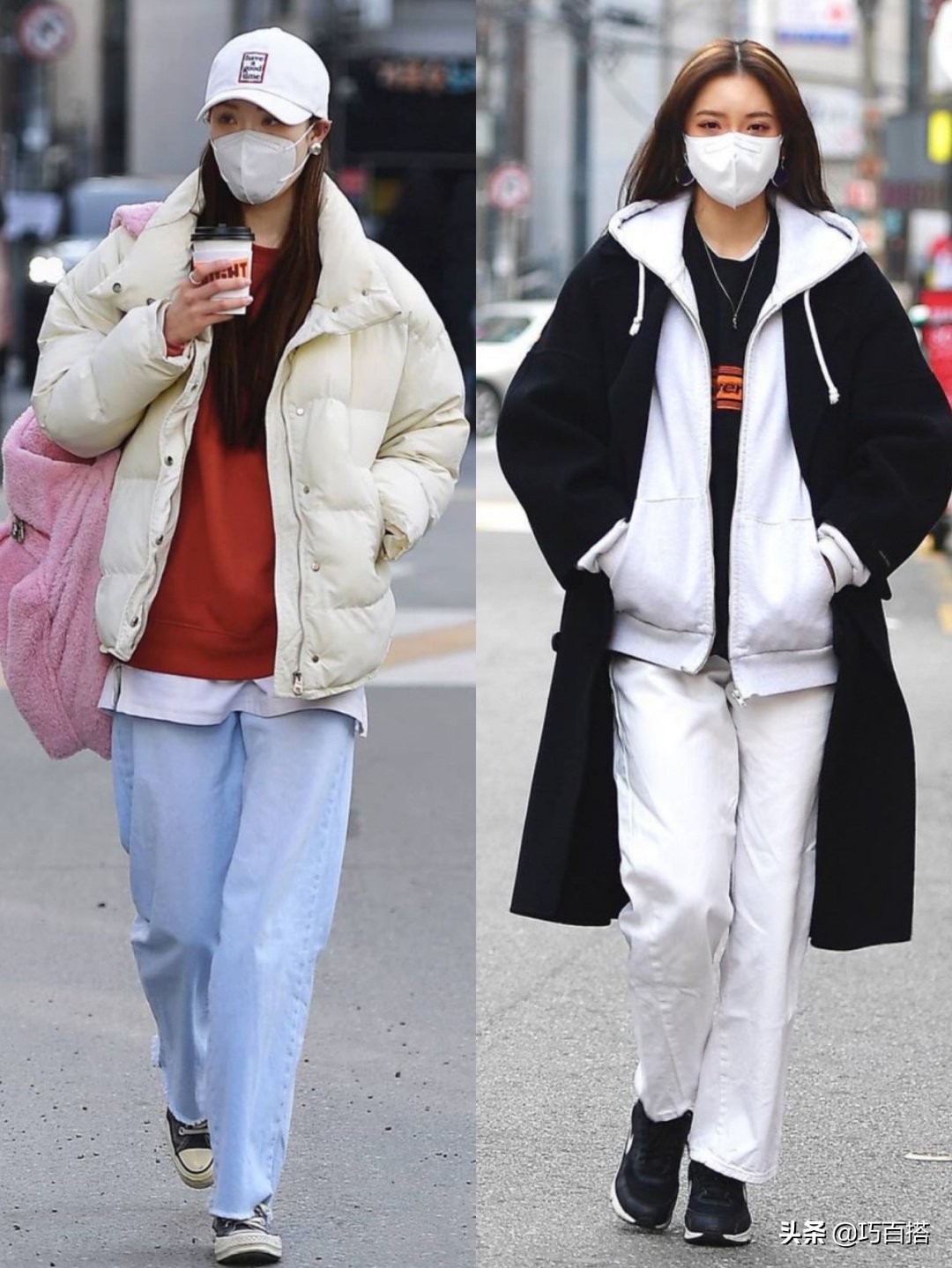 不露腿也時尚的韓國搭配，上身保暖又時髦，怕冷的女生趕緊收藏