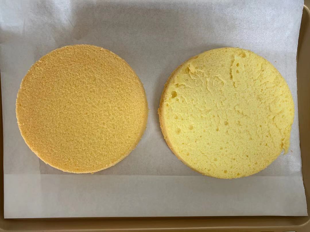 這蛋糕比肉鬆麵包還好吃，奶香濃郁，細膩香軟，咬一口還爆漿